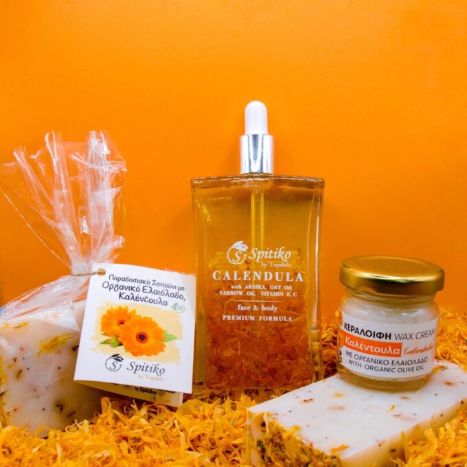 Face and body oil with calendula – Spitiko