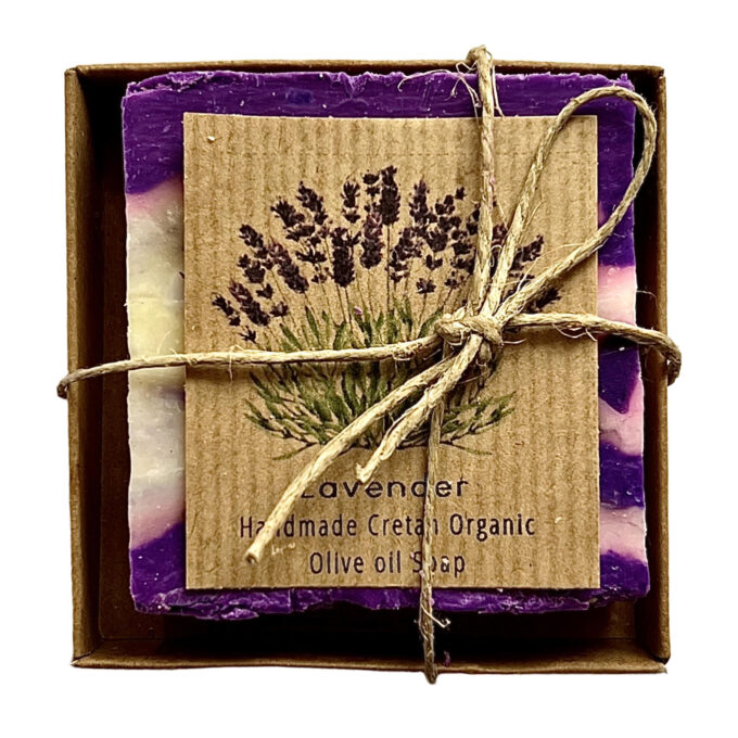 Handmade Greek Soaps With Organic Olive Oil For Body / Lavender