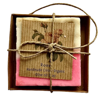 Handmade Greek Soaps With Organic Olive Oil For Body / Rose
