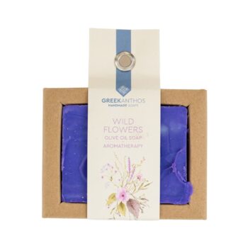 Greekanthos olive oil soap for aromatherapy with wild flowers - Wild Flowers