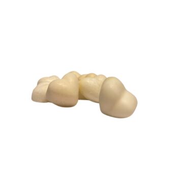 Soy wax heart melt with fragrance vanilla