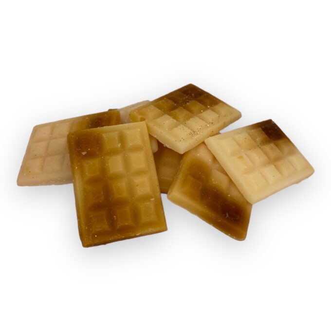 Soy wax chocolate bar melt with fragrance salted caramel