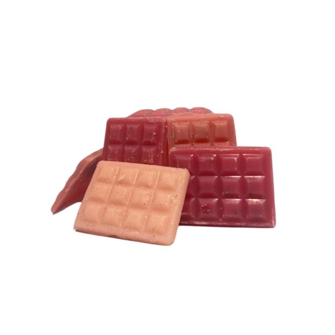 Soy wax chocolate bar melt with fragrance tropical fruit