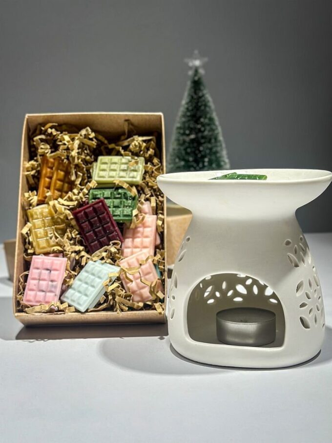 Package 1: Burner, Resin, and 10 Wax Melts in Various Scents