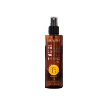 Oil for fast & deep tanning  «Exotic coconut» SPF15 – 150ML + 50ML Gift- Bee factor