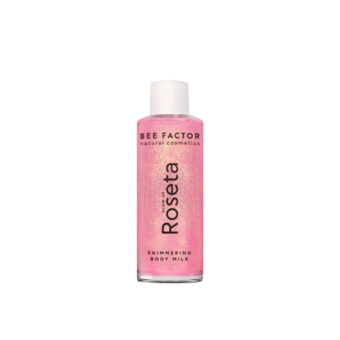 Glow up roseta shimmering body milk, 100ml - Bee factor natural cosmetics
