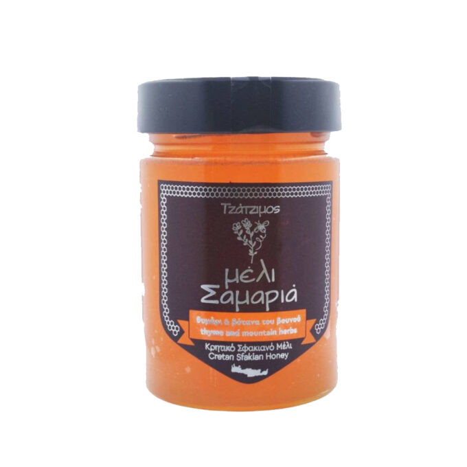 Samaria honey from thyme & mountain herbs in various sizes – Tzatzimos